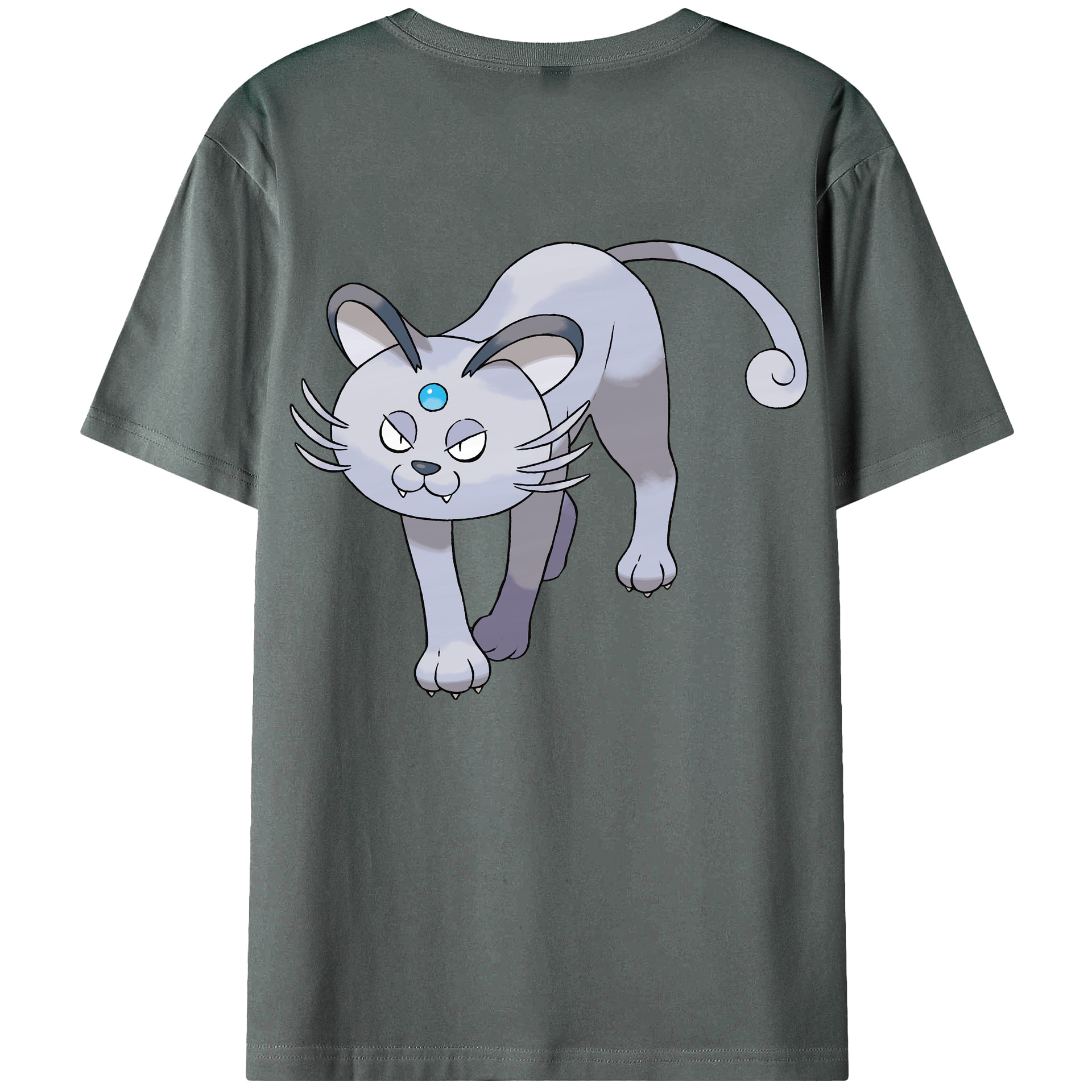 （画像用） ポケットモンスター Pokémon 綿100％ メンズ半袖Tシャツ（バックプリント） 通気性